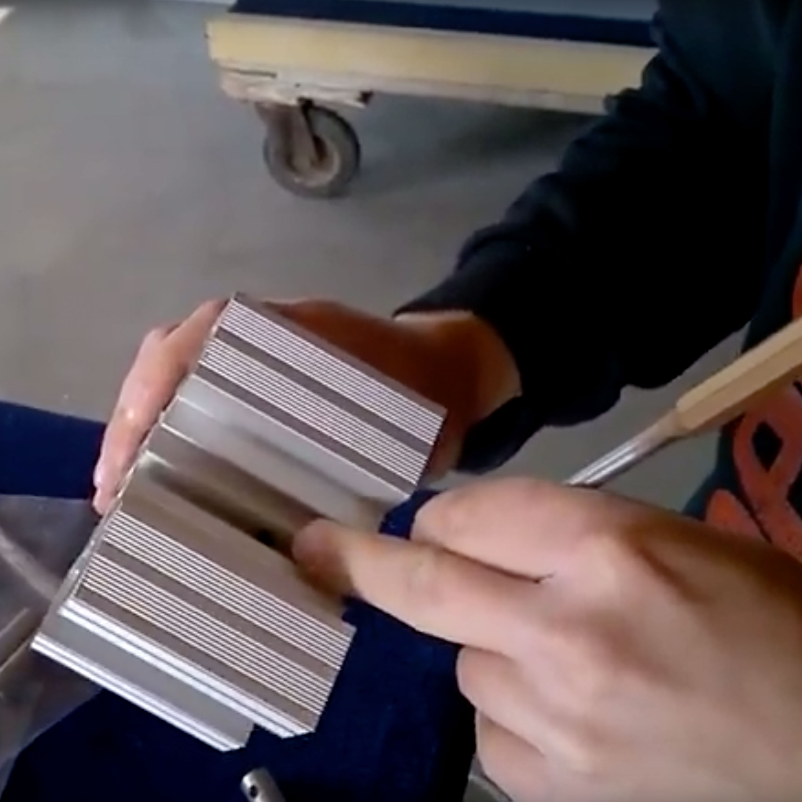 SpeedWall: Gewindemontage